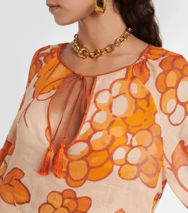 Etro Printed ramie tunic | Thumbnail 3