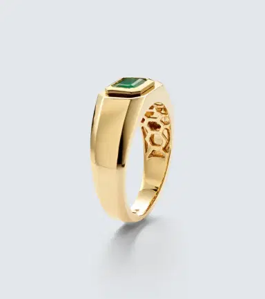 SHAY JEWELRY Champion 18kt gold ring with emerald | Thumbnail 2 SHAY JEWELRY Champion 18kt gold ring with emerald | Thumbnail 2