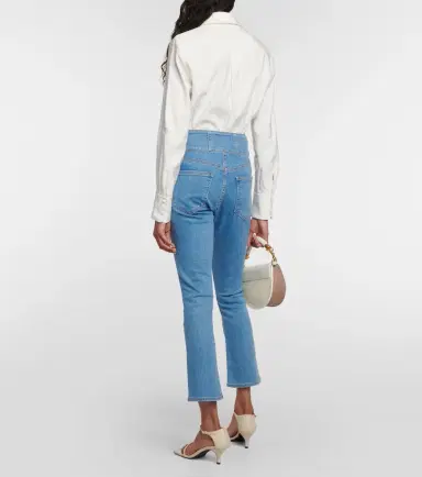 Veronica Beard Carly high-rise kick-flare jeans | Thumbnail 4