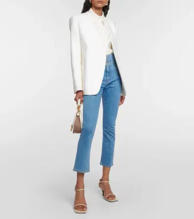 Veronica Beard Carly high-rise kick-flare jeans | Thumbnail 6