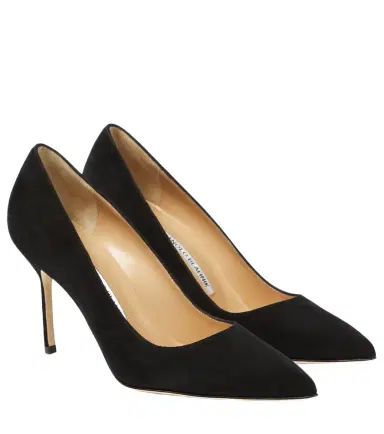 Manolo Blahnik BB 90 suede pumps | Thumbnail 1