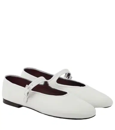 The Row Leather Mary Jane ballet flats | Thumbnail 1 The Row Leather Mary Jane ballet flats | Thumbnail 1