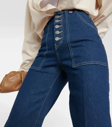 Veronica Beard Crosbie high-rise wide-leg jeans | Thumbnail 4