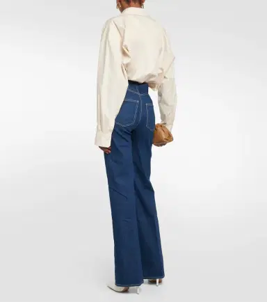 Veronica Beard Crosbie high-rise wide-leg jeans | Thumbnail 5