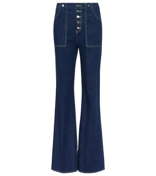 Veronica Beard Crosbie high-rise wide-leg jeans