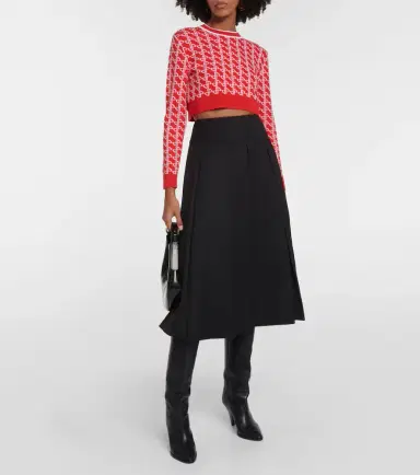 Patou Logo jacquard wool sweater | Thumbnail 3