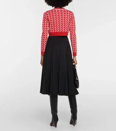 Patou Logo jacquard wool sweater | Thumbnail 4