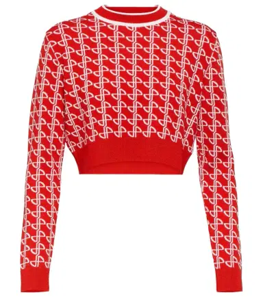 Patou Logo jacquard wool sweater | Thumbnail 1