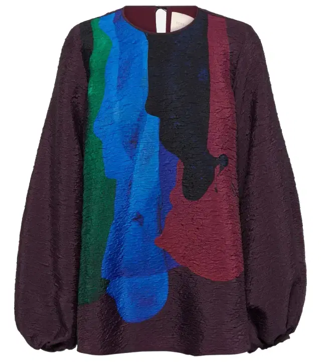 Roksanda Printed silk blouse