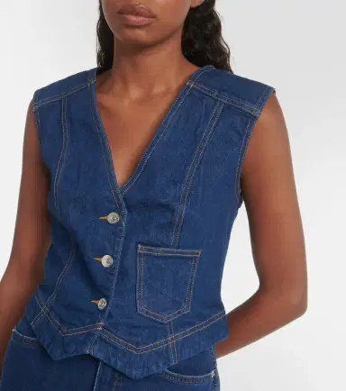Veronica Beard Valeria denim vest | Thumbnail 3