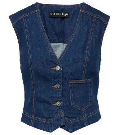 Veronica Beard Valeria denim vest | Thumbnail 1