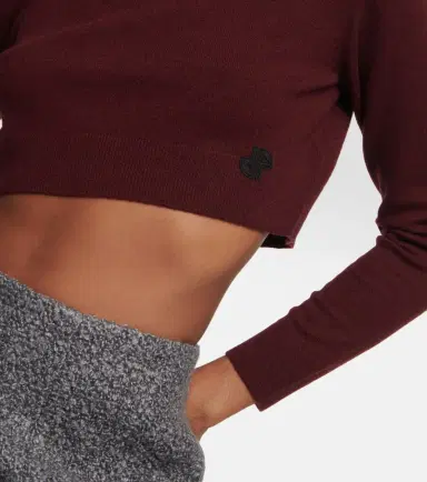 Patou Cropped cashmere wool sweater | Thumbnail 4