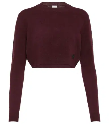 Patou Cropped cashmere wool sweater | Thumbnail 1