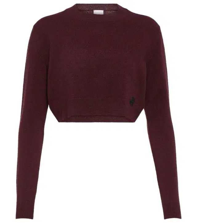 Patou Cropped cashmere wool sweater