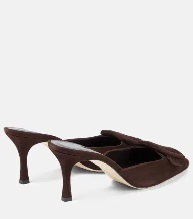 Manolo Blahnik Maysale 70 suede mules | Thumbnail 2