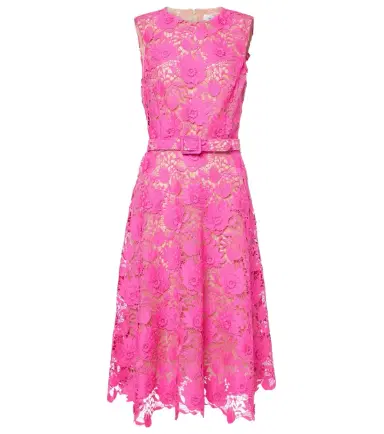 Oscar de la Renta Floral lace midi dress | Thumbnail 1