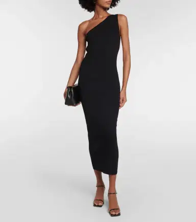 Toteme Ribbed-knit one-shoulder midi dress | Thumbnail 3
