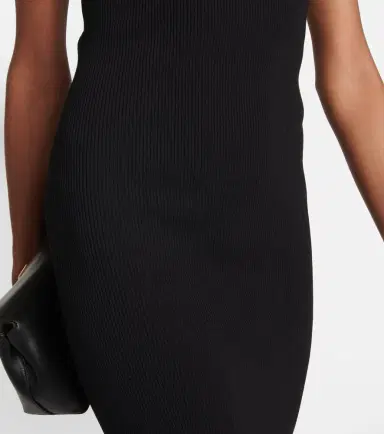 Toteme Ribbed-knit one-shoulder midi dress | Thumbnail 4