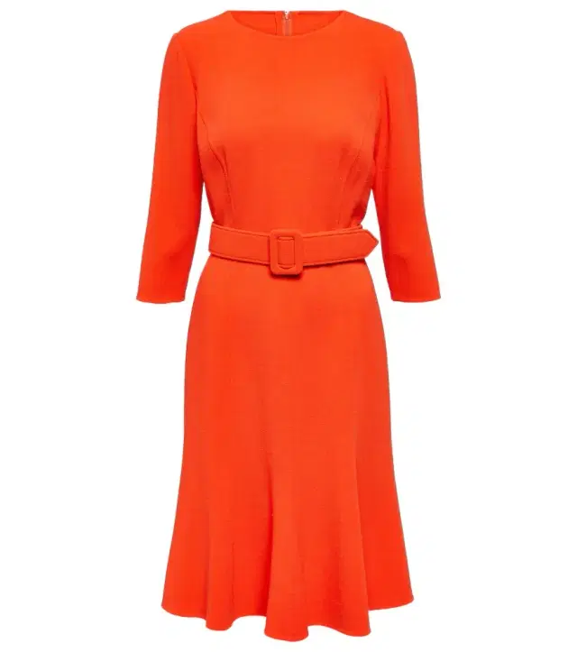 Oscar de la Renta Embellished wool-blend midi dress