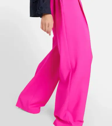Oscar de la Renta Pleated high-rise wool and mohair pants | Thumbnail 3