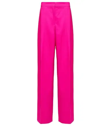 Oscar de la Renta Pleated high-rise wool and mohair pants | Thumbnail 1