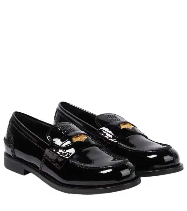 Patent leather loafers