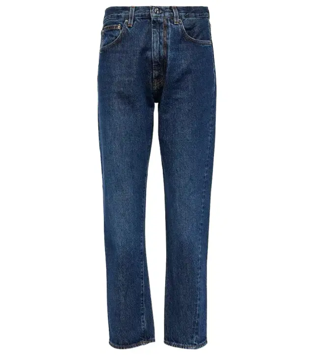 Twisted Seam mid-rise straight jeans