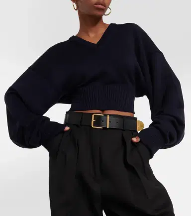 Sportmax Pomez cropped wool sweater | Thumbnail 2