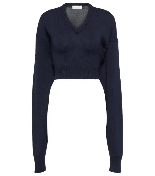 Sportmax Pomez cropped wool sweater