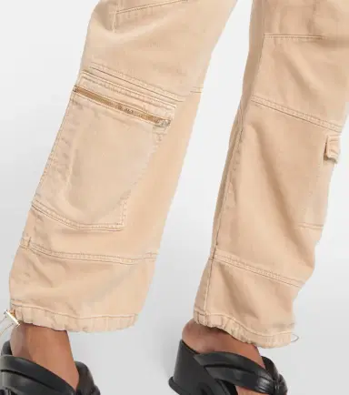 Sportmax High-rise wide-leg denim cargo pants | Thumbnail 3