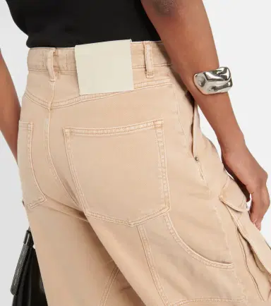 Sportmax High-rise wide-leg denim cargo pants | Thumbnail 4