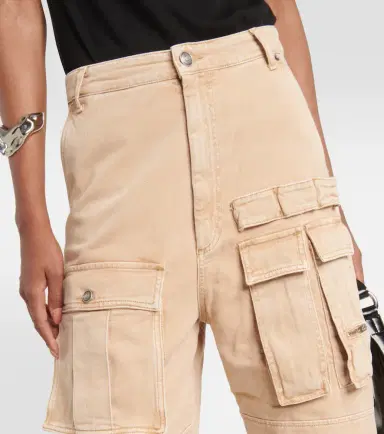 Sportmax High-rise wide-leg denim cargo pants | Thumbnail 6