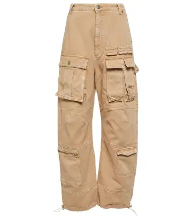 Sportmax High-rise wide-leg denim cargo pants | Thumbnail 1