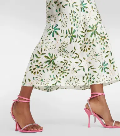 Rodarte Floral-appliqué silk midi dress | Thumbnail 3