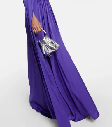 Safiyaa Bridal chiffon cape gown | Thumbnail 3