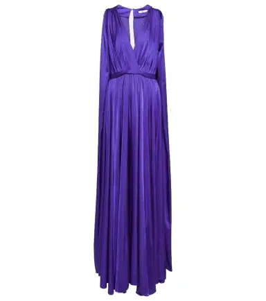 Safiyaa Bridal chiffon cape gown | Thumbnail 1