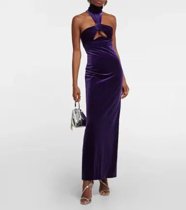 Galvan Cleveland velvet gown | Thumbnail 2 Galvan Cleveland velvet gown | Thumbnail 2
