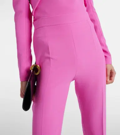 Safiyaa Alexa high-rise flared crêpe pants | Thumbnail 3