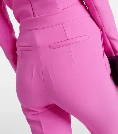 Safiyaa Alexa high-rise flared crêpe pants | Thumbnail 6