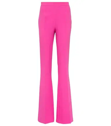 Safiyaa Alexa high-rise flared crêpe pants | Thumbnail 1