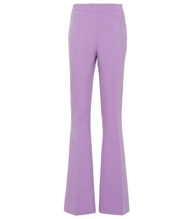 Safiyaa Alexa high-rise flared crêpe pants