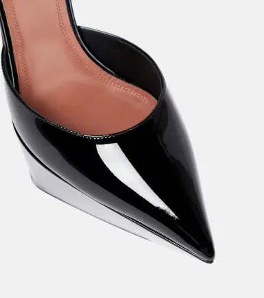 Amina Muaddi Angelica patent leather platform pumps | Thumbnail 6