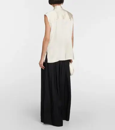 Jil Sander Satin sleeveless blouse | Thumbnail 2