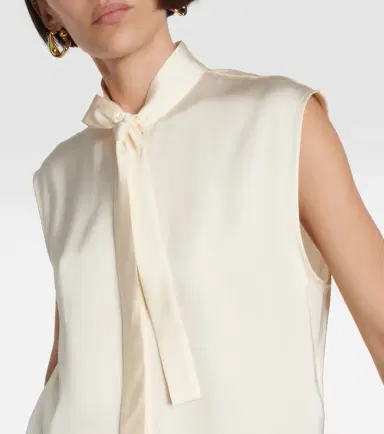 Jil Sander Satin sleeveless blouse | Thumbnail 4