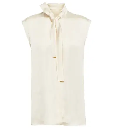 Jil Sander Satin sleeveless blouse | Thumbnail 1