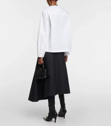 Jil Sander Cotton poplin pleated top | Thumbnail 2