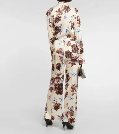 Jil Sander Floral high-rise wide-leg pants | Thumbnail 2