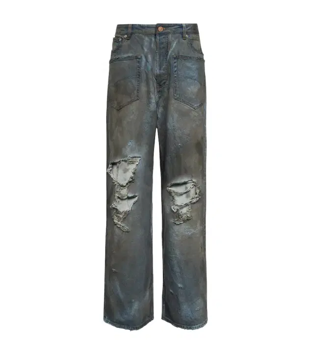 Distressed jeans
