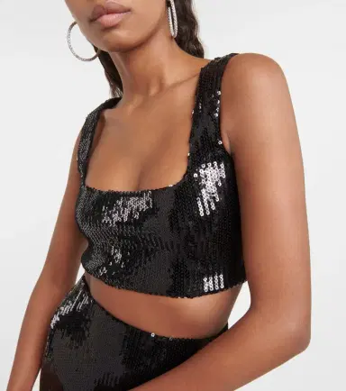 Galvan Beating Heart sequin top | Thumbnail 4