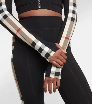 Burberry Check technical jersey track jacket | Thumbnail 2